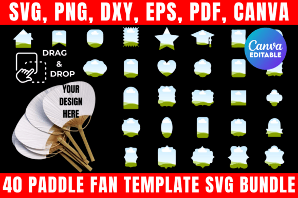 40 Paddle Fan Template Svg Bundle Review