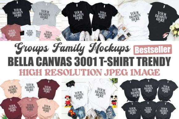 Bella Canvas 3001 Family Mockup Bundle Review