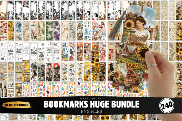 Bookmarks Png Huge Bundle for Crafts & Branding