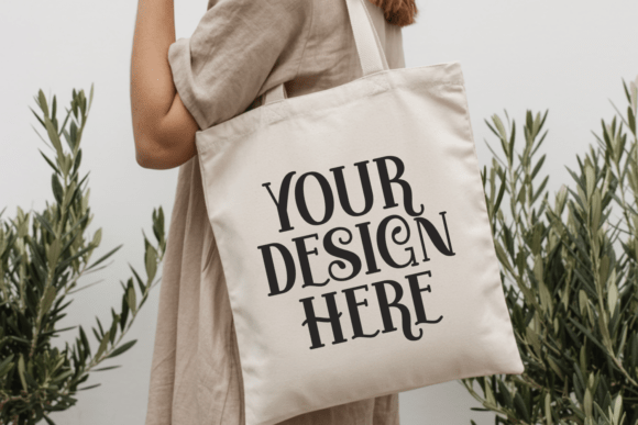 Canvas Tote Bag Mockup: Beach Style Product Mockups