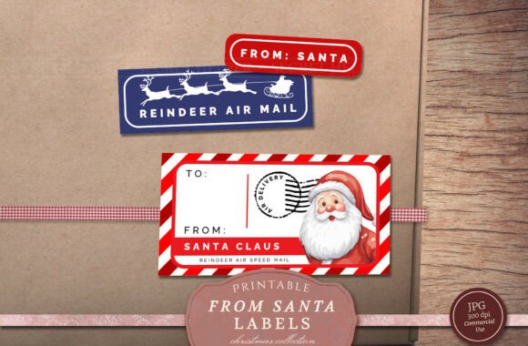 Christmas Labels - Small from Santa: Print Templates Review