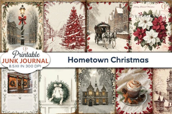 Christmas Street Vintage Backgrounds Review
