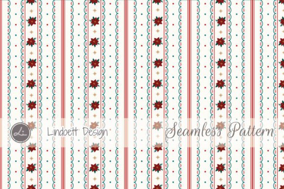 Festive Poinsettia Patterns for Blog Design