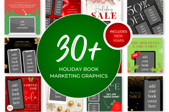 Holiday Book Marketing Canva Templates