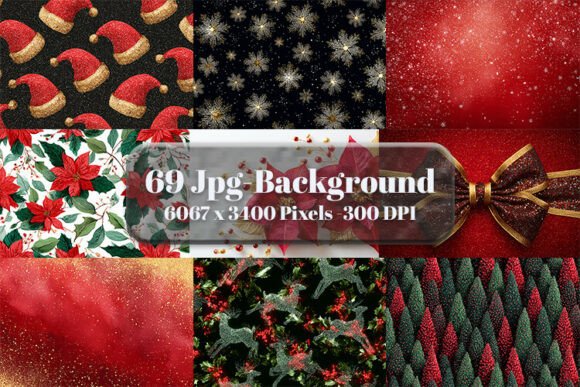 Luxury Christmas Glitter and Festive Backgrounds
