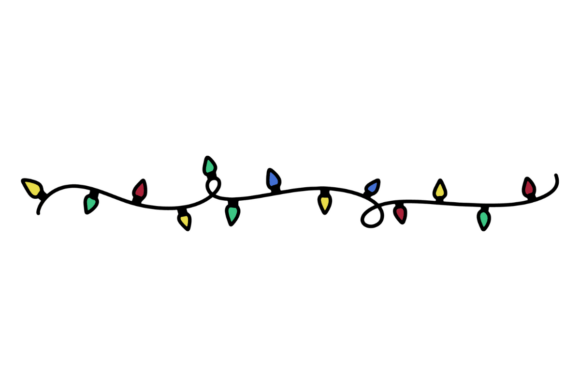 Retro Christmas Lights for Crafts & Design