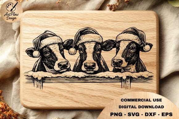 Review: Christmas Cows SVG for Holiday Stitching