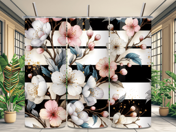 Review: Floral Cherry Blossom Tumbler Wrap PNG