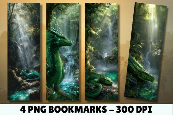 Review: Green Forest Dragon Nature Art Bookmark