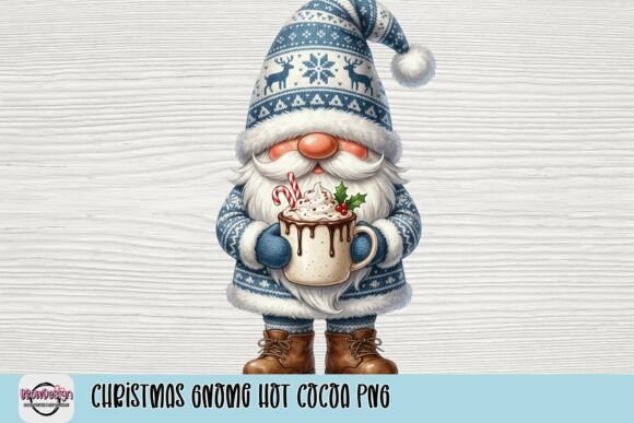 Reviewing Christmas Gnome Hot Cocoa PNG for T-Shirt Designs