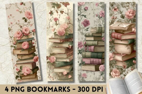 Shabby Chic Rose Bookmark for Crafts