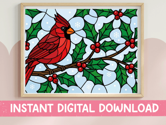 Stained Glass Cardinal: T-Shirt Designs & More