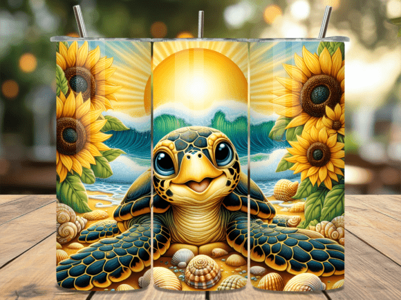 Summer Sun Baby Sea Turtle Tumbler Wraps Review
