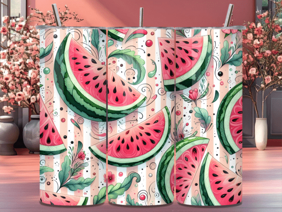 Summer Watermelon Wrap for Tumbler Wraps