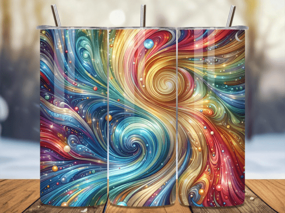 Vibrant Swirl Liquid Art Epoxy Tumbler Design Review